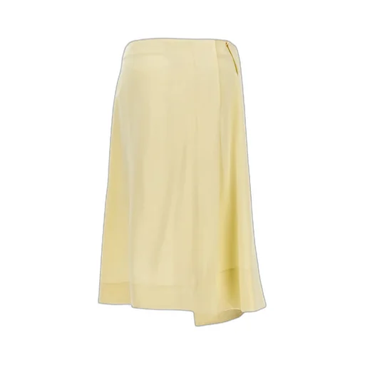 Asymmetric Satin Skirt