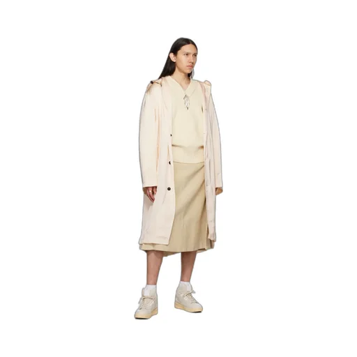 Long-Sleeved Hooded Coat