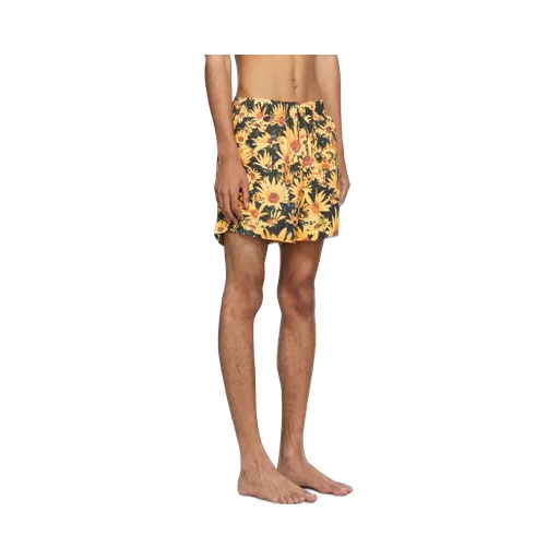 Sunflower-Print Swim Shorts