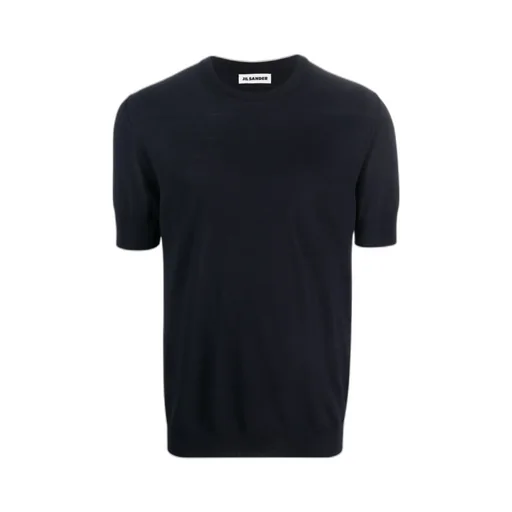 Short Sleeved Crewneck Knitted T-Shirt