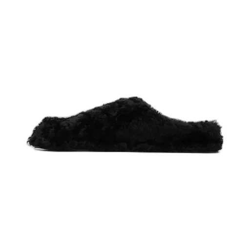Round-Toe Shearling Slippers