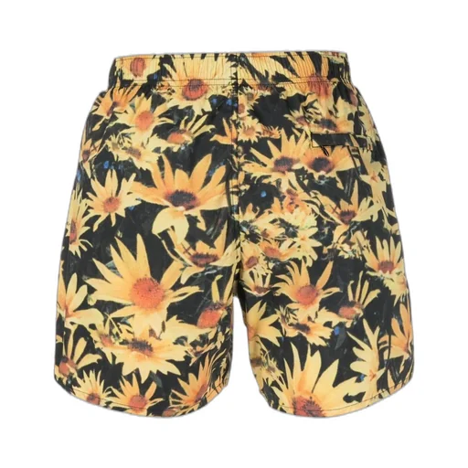 Sunflower-Print Swim Shorts