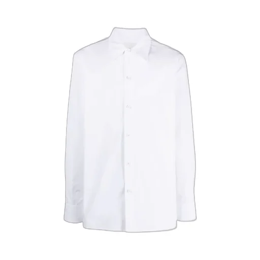 Pointed-Collar Buttoned Shirt
