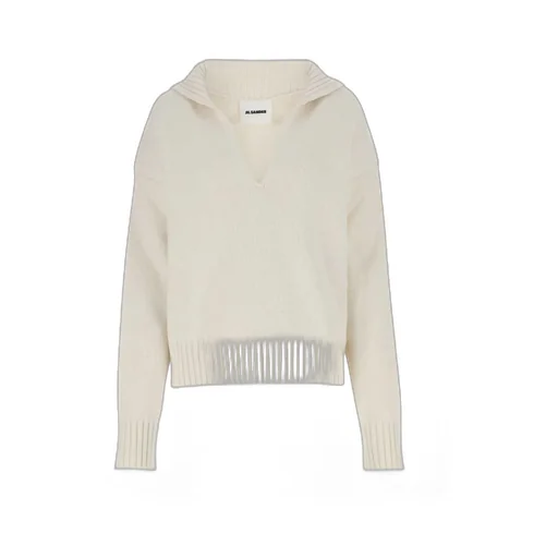 Long Sleeved Split-Neck Jumper