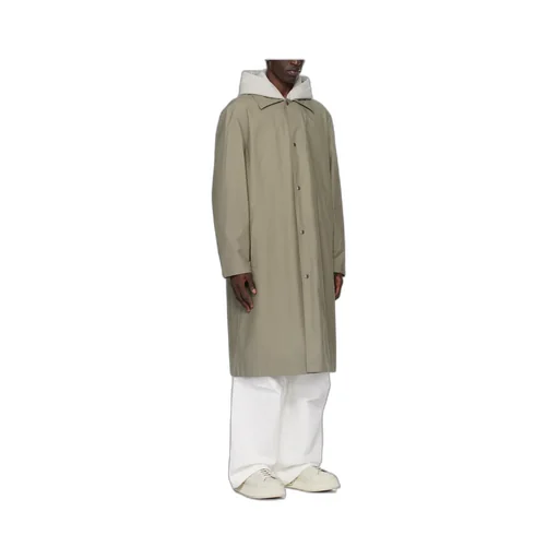 Logo-Print Button-Down Coat