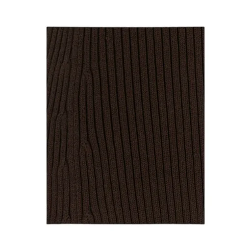 Ribbed Knitted Flared Midi Dress