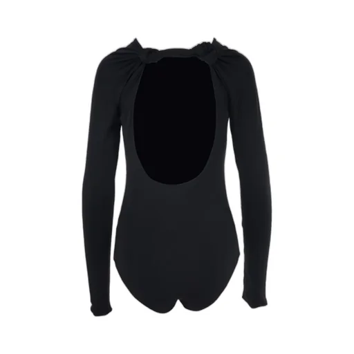 Open-Back Long-Sleeved Bodysuit