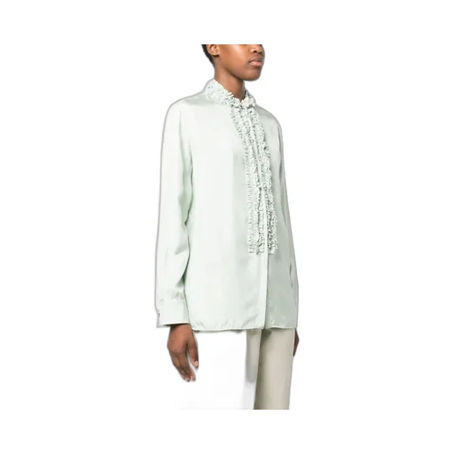 Ruffle-Trim Blouse