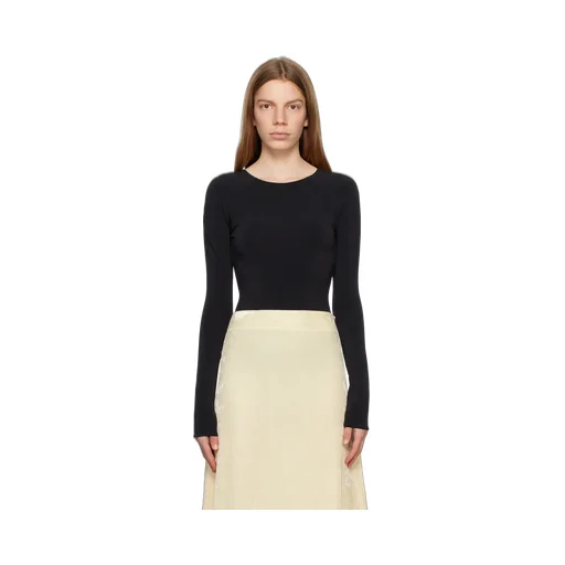 Open-Back Long-Sleeved Bodysuit