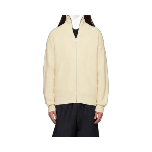 Zip-Up Knitted Cardigan