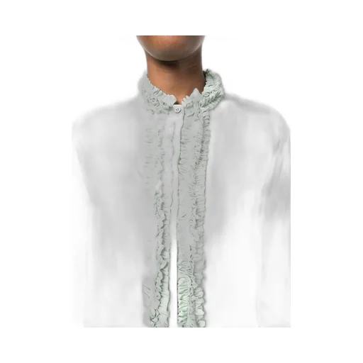 Ruffle-Trim Blouse