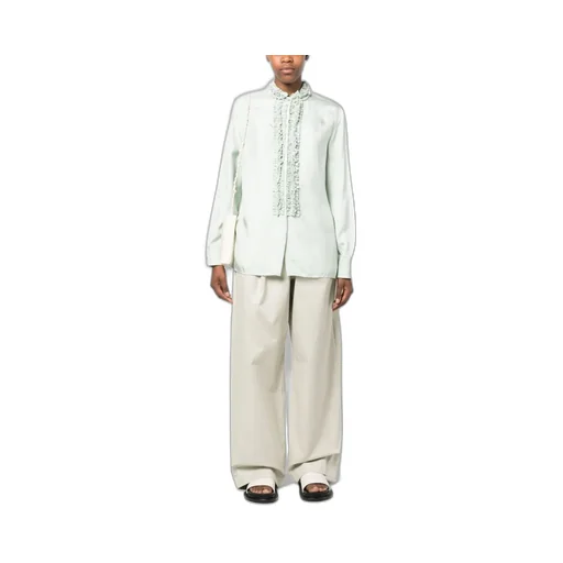 Ruffle-Trim Blouse