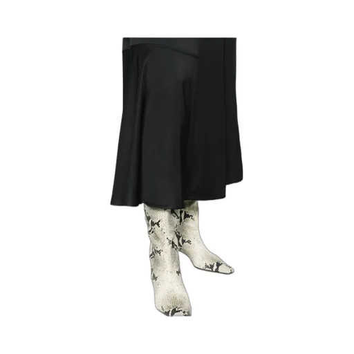 High-Waist Panelled Midi Skirt