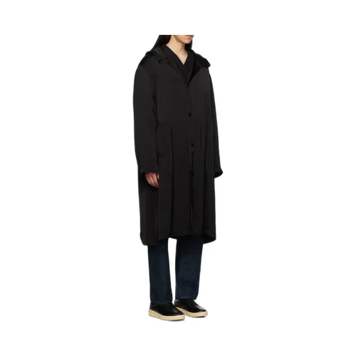 Long-Sleeved Hooded Coat