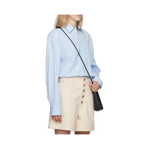 Logo Embroidered Striped Shirt