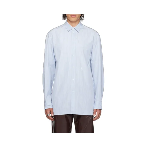 Logo Embroidered Striped Shirt