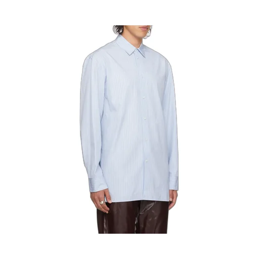 Logo Embroidered Striped Shirt