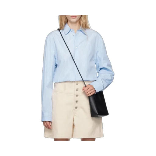 Logo Embroidered Striped Shirt