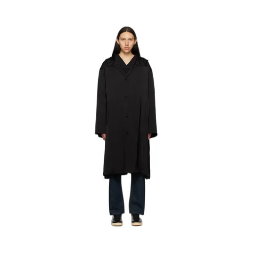 Long-Sleeved Hooded Coat