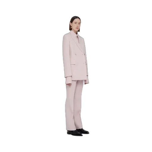 Double-Breasted Long-Sleeved Blazer