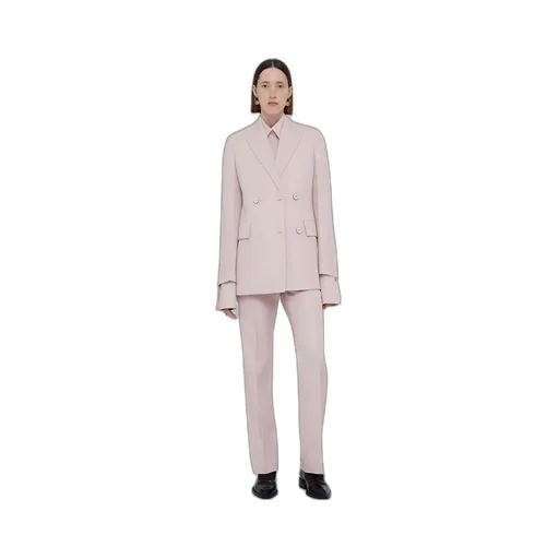 Double-Breasted Long-Sleeved Blazer