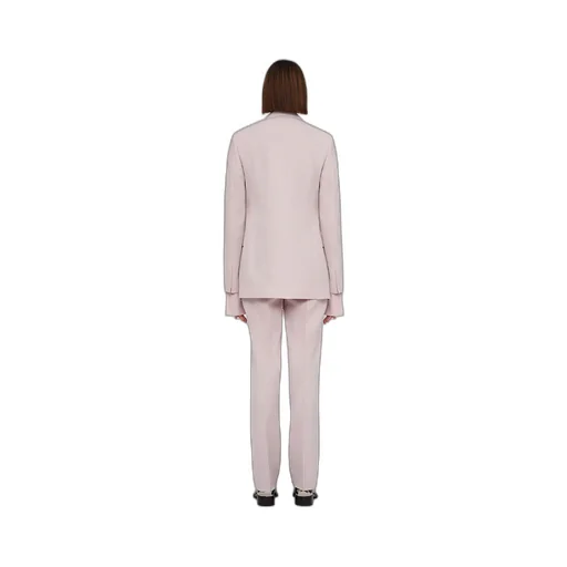 Double-Breasted Long-Sleeved Blazer