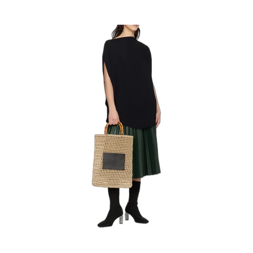 Logo Debossed Medium Tote Bag