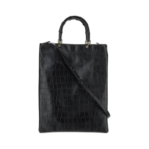Embossed Top Handle Bag