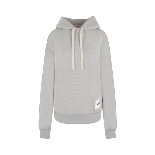 Logo Patch Drawstring Hoodie