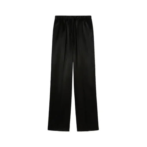 High-Waist Satin Trousers