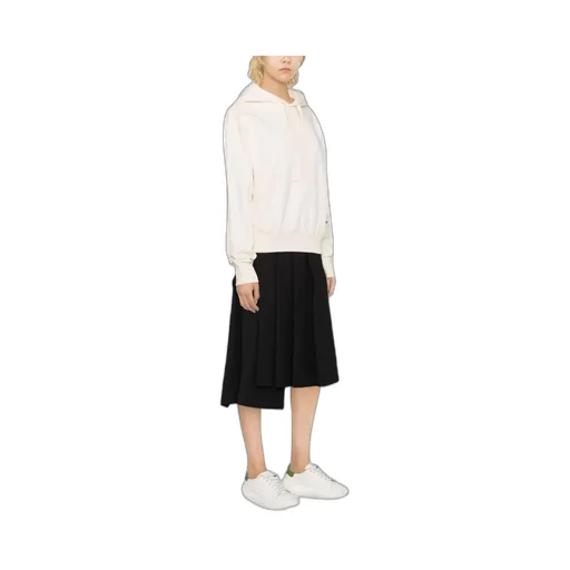 Logo Patch Drawstring Hoodie