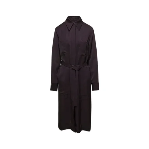 Single-Breasted Belted Tailored Coat