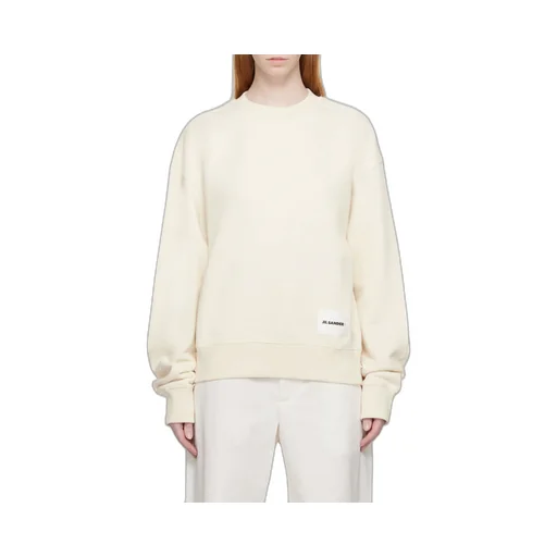 Logo-Patch Straight Hem Sweatshirt