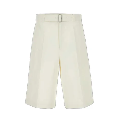 Belted Waist Bermuda Shorts