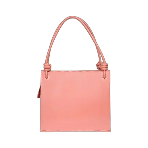 Knot-Detailed Logo Printed Tote Bag