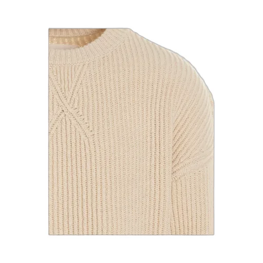 Ribbed Knitted Asymmetric Jumper