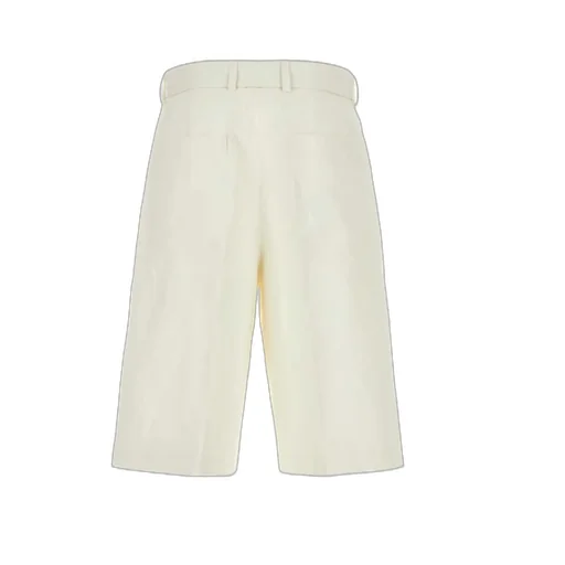 Belted Waist Bermuda Shorts