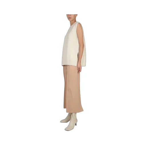 Wide-Leg Cropped Pants