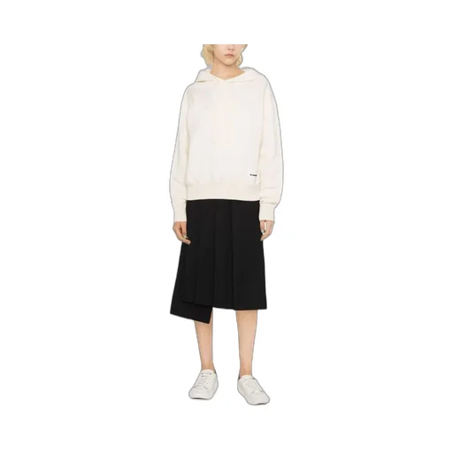 Logo Patch Drawstring Hoodie
