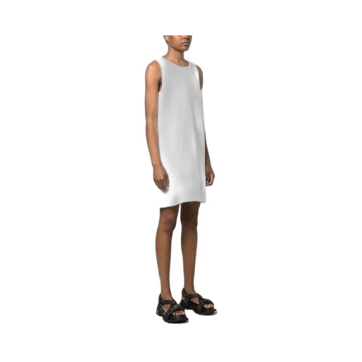 Round Neck Sleeveless Shift Dress