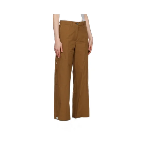 High-Waist Wide-Leg Cargo Trousers