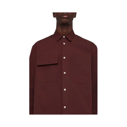 Buttoned Long-Sleeved Shirt