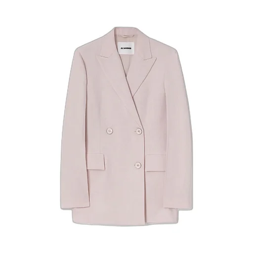 Double-Breasted Long-Sleeved Blazer