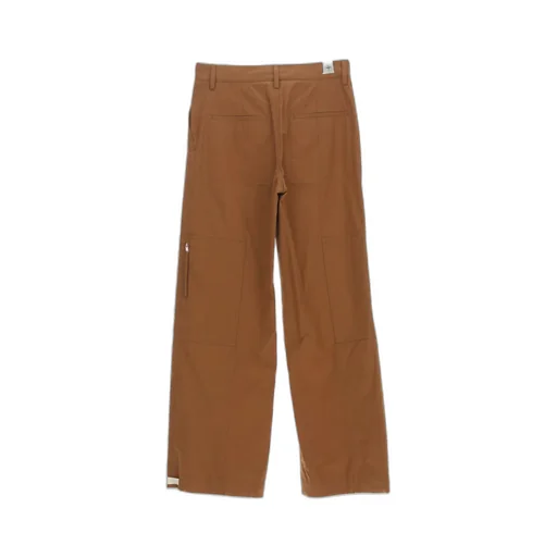 High-Waist Wide-Leg Cargo Trousers