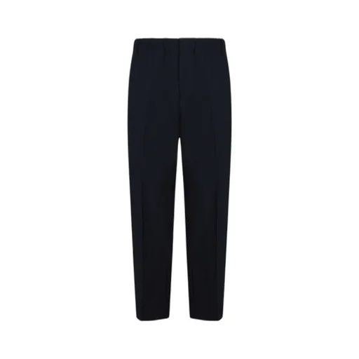 Pleated Straight-Leg Tailored Trousers