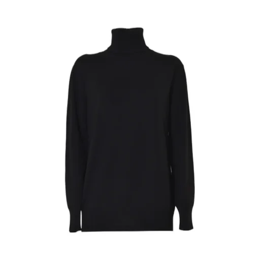 High-Neck Rib-Knit Jumper