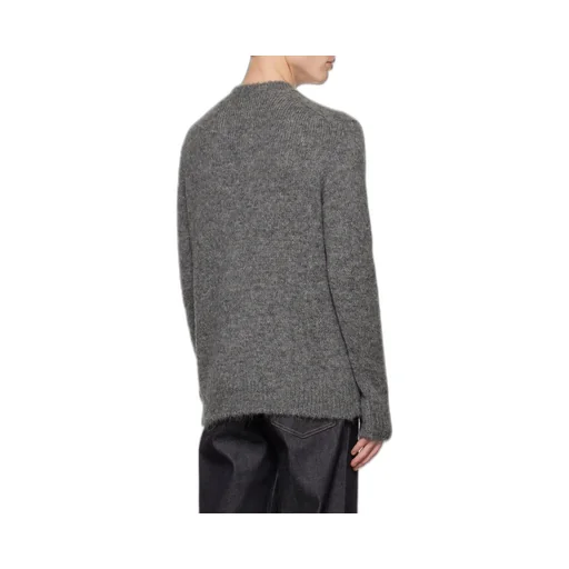 Crewneck Ribbed Hem Jumper