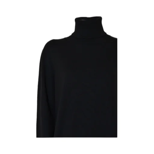 High-Neck Rib-Knit Jumper