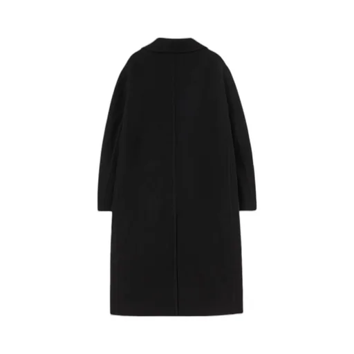 Double-Breasted Long-Sleeved Coat