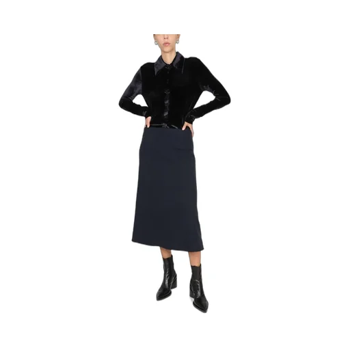 High-Waisted Flared Skirt